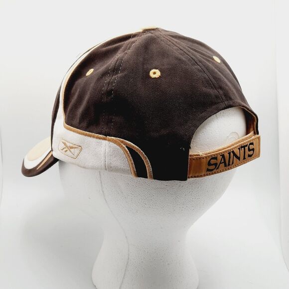New Orleans Saints Hat Black NFL Reebok Baseball Cap Embroidered One Size - Picture 5 of 10